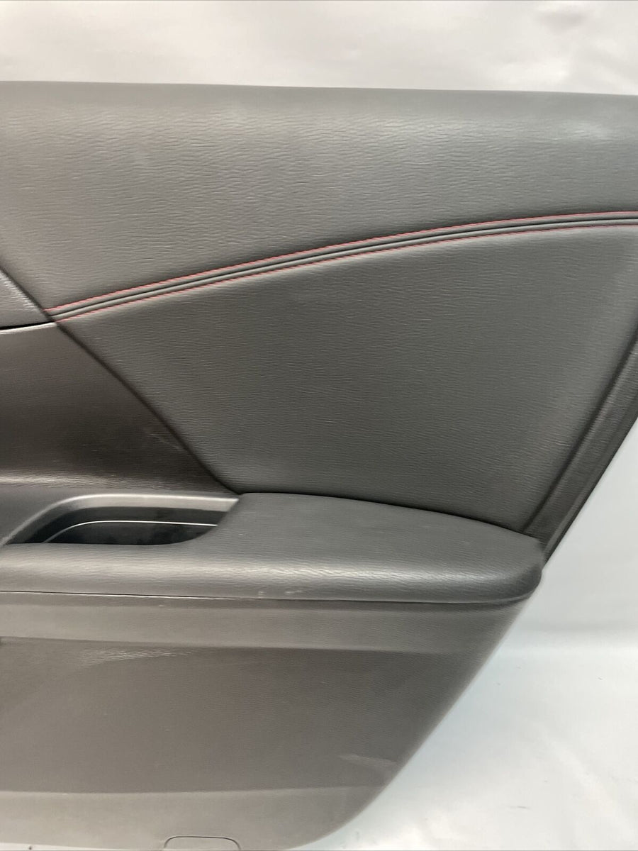 2016 2017 HONDA ACCORD FRONT RIGHT DOOR TRIM PANEL RED STICHES OEM