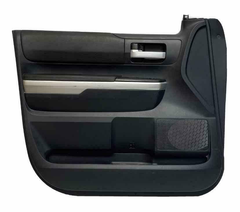 2014 2017 TOYOTA TUNDRA FRONT LEFT DOOR TRIM PANEL ASSY BLACK OEM