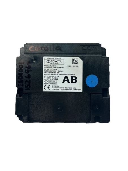2021 TO 2023 TOYOTA COROLLA TELEMATICS CONTROL COMMUNICATION UNIT OEM 8674106092