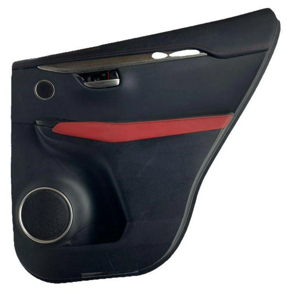 2021 LEXUS NX300 DOOR PANEL TRIM REAR RIGHT SIDE ASSY OEM 74650X1B01 BLACK/RED