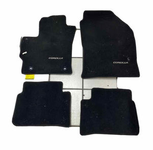 2020 TOYOTA COROLLA COMPLETE SET OF 4 FLOOR MATS ASSY BLACK OEM