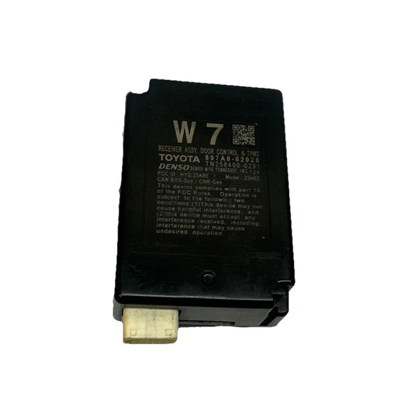 2020 TOYOTA COROLLA TPMS & DOOR CONTROL MODULE UNIT ASSEMBLY OEM 897A002020