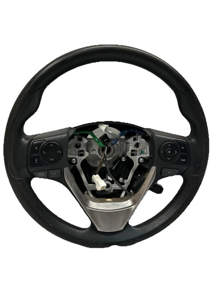 2013 TO 2018 TOYOTA RAV-4 STEERING WHEEL HYBRID NO LEATHER BACK OEM 451000R120C0