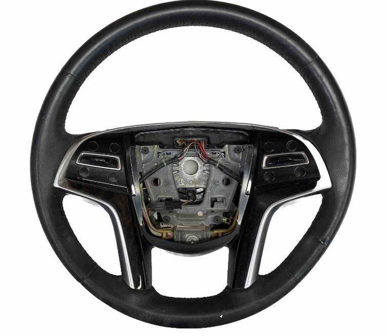 Volante Cadillac XTS 2013 a 2015 sem aquecimento preto OEM sedan 22988934