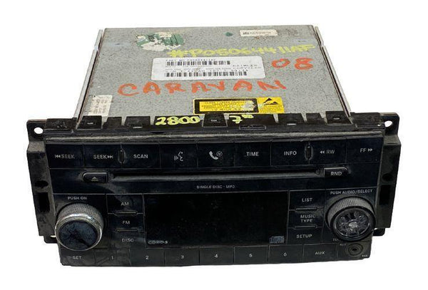 Receptor de radio Dodge Caravan 2008-2010 sin satélite OEM 05064411AF