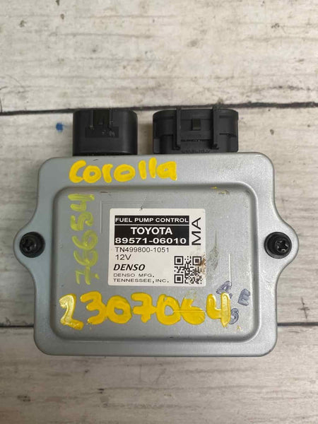 2019 2022 TOYOTA COROLLA FUEL PUMP CONTROL MODULE UNIT ASSY OEM 8957106010