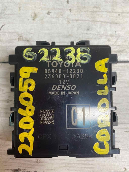 2020 TOYOTA COROLLA WINDSHIELD WIPER RELAY CONTROL MODULE OEM 8594012230