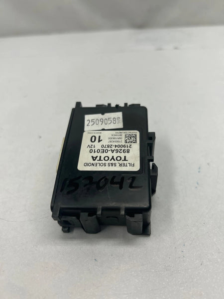 2019 TOYOTA HIGHLANDER ENGINE START STOP FILTER SOLENOID CONTROL MODULE ASSY