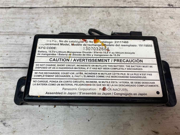 2015 CHEVY CAMARO BACKUP BATTERY CONTROL MODULE OEM ASSY 23117460