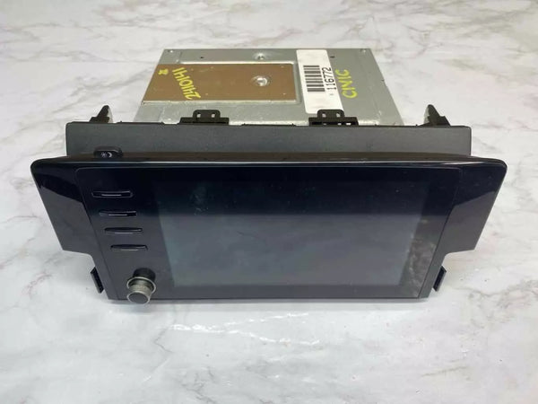 2020 HONDA CIVIC RADIO AM FM RECEIVER & SCREEN HATCHBACK SPORT OEM 39101TGGAB1