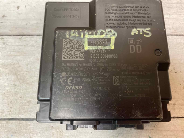 Cadillac ATS theft locking 2015 keyless entry control module unit OEM 13595822