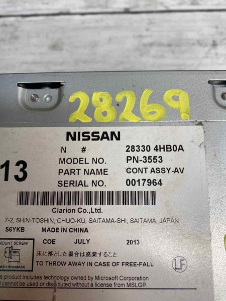 2014-2018 INFINITI Q50 RADIO CONSOLA REPRODUCTOR DE CD Y RECEPTOR CONJUNTO OEM 283304HB0A