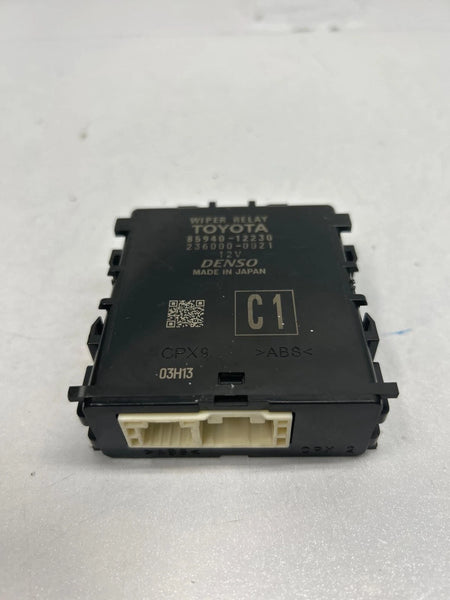2024 TOYOTA COROLLA CROSS WIPER RELAY CONTROL MODULE UNIT ASSY
