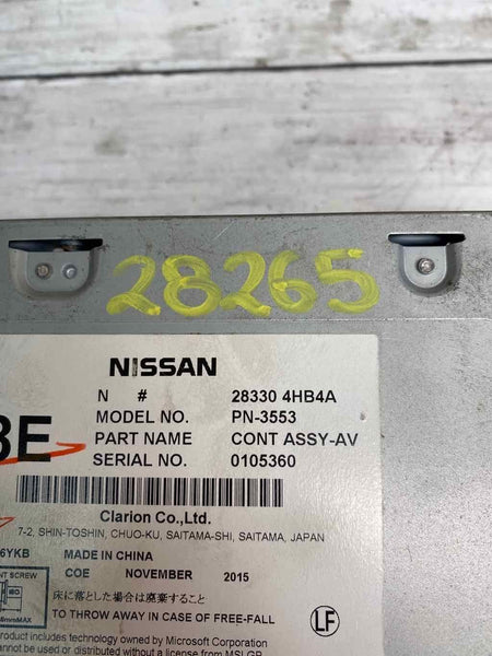 Conjunto de consola de radio y reproductor de CD para Infiniti Q50 2016-2018, OEM 283304HB4A
