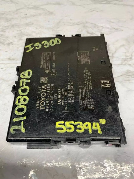LEXUS IS300 2020 LLAVE INTELIGENTE MÓDULO DE CONTROL DE LLAVE INTELIGENTE CONJUNTO OEM 8999053550