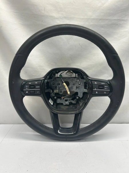 2022 TO 2025 HONDA CIVIC STEERING WHEEL EX SPORT & TOURING LEATHER BLACK ASSY 78501t20a21za