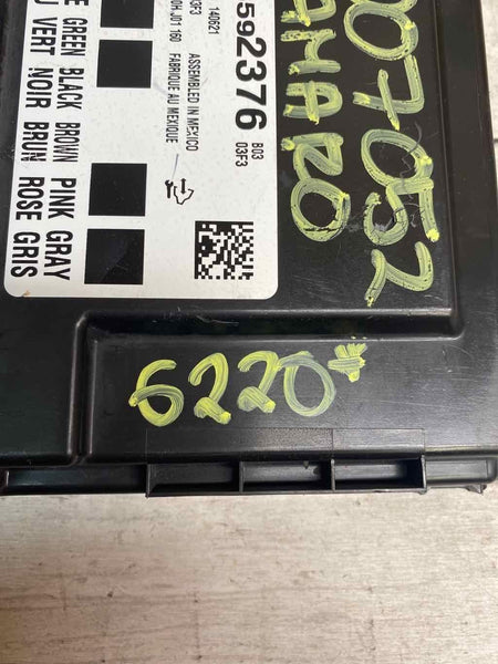 14 15 CHEVROLET CAMARO BCM BODY CONTROL MODULE UNIT OEM ASSY 13592376