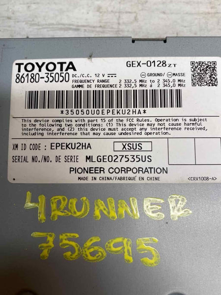 14 20 TOYOTA 4RUNNER MERCADO DOS EUA RECEPTOR DE RÁDIO SATÉLITE OEM 8618035050