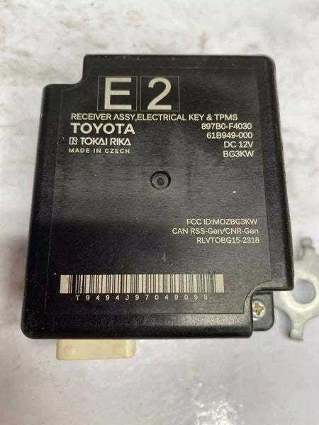 18 19 20 21 22 TOYOTA CHR TRANSPONDER LLAVE UNIDAD DE CONTROL DE BLOQUEO ANTIRROBO OEM 897B0F4030