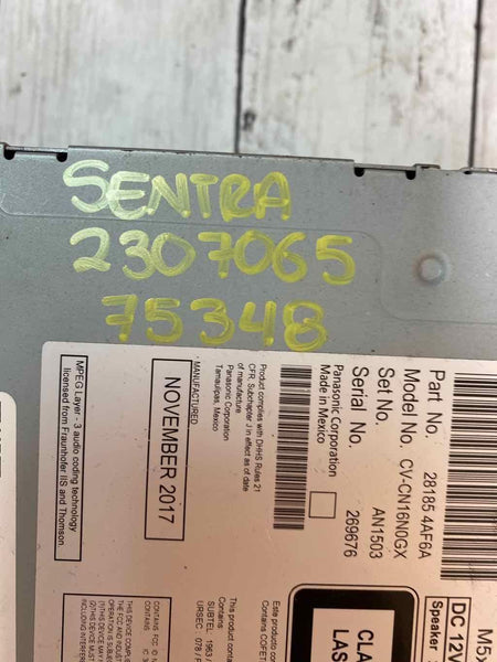 2017 2019 NISSAN SENTRA RADIO RECEIVER & DISPLAY SCREEN 5.0" OEM 281854AF6A