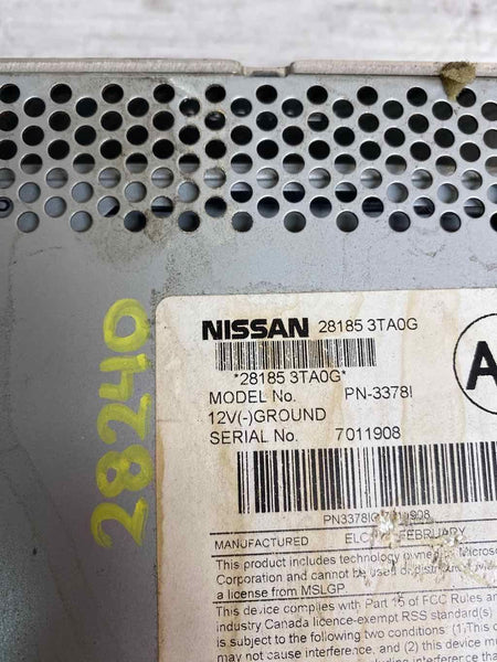 13 15 NISSAN ALTIMA RADIO RECEIVER W/O NAVIGATION ASSY OEM 281853TA0G