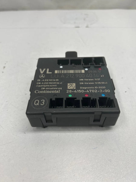 2016 MERCEDES 300E FRONT LEFT DOOR CONTROL MODULE ASSY OEM A2129004014