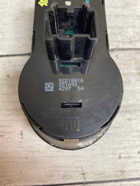 HEADLIGHT SWITCH CHEVROLET CAMARO 10 15 DASH MOUNTED NO FOG LIGHTS OEM 92218816