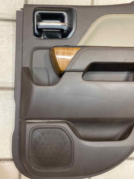 2018 GMC SIERRA PORTA PAINEL GUARNIÇÃO CABINE ESTENDIDA TRASEIRA LADO DIREITO COCOA OEM 23387426