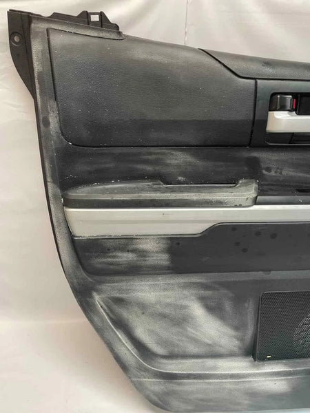 2014 TO 2020 TOYOTA TUNDRA DOOR PANEL TRIM EXTENDED CAB REAR LEFT BLACK 676400C320C2