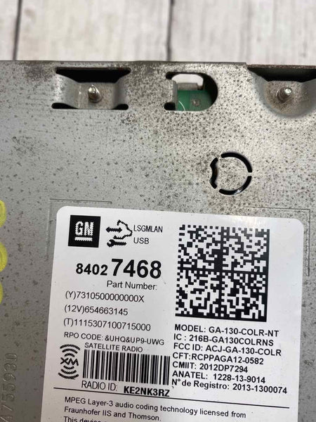 15 17 BUICK VERANO RADIO RECEIVER NAVIGATION ASSY OEM 84027468