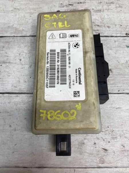 2014 BMW 650I CRASH IMPACT SENSOR CONTROL MODULE OEM 31928018601N