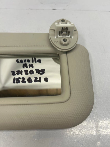 2021 TO 2025 TOYOTA COROLLA SUN VISOR RIGHT PASSANGER SIDE ASSY OEM 7431002Q50A0