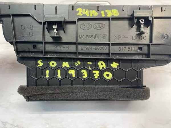 20 21 22 23 HYUNDAI SONATA VENTILACIÓN DE AIRE ACONDICIONADO VENTILACIÓN DEL TABLERO HVAC LADO DERECHO DEL PASAJERO OEM L197490000