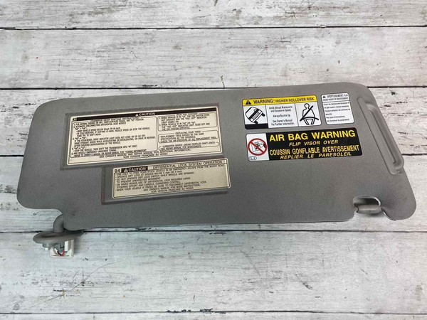 Toyota 4runner sun visor 10 13 left driver side gray assy OEM 7432035B10B1