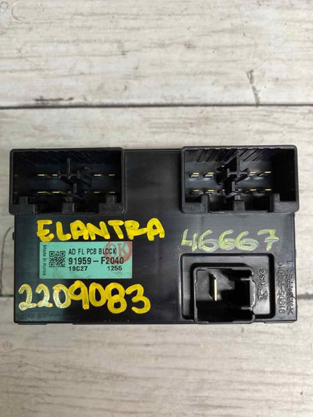 2019 HYUNDAI ELANTRA DISTRIBUTION FUSE RELAY MODULE OEM 91959F2040