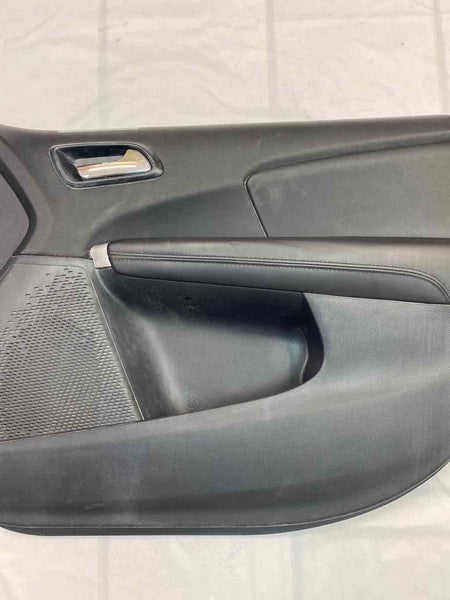 2011 2018 DODGE JOURNEY FRONT RIGHT DOOR TRIM PANEL BLACK LEATHER OEM 1QF24DX9AG