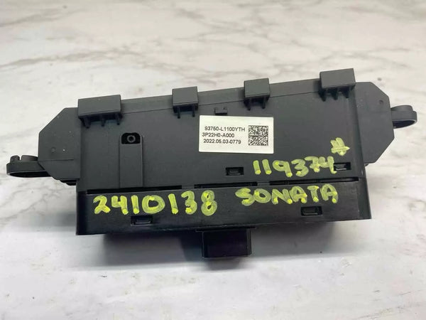 20 21 22 23 HYUNDAI SONATA INTERRUPTOR DE ESTABILIDAD DEL TABLERO FRENO DE ESTACIONAMIENTO DEL MALETERO OEM 93750L1100