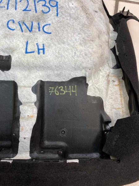 22 HONDA CIVIC LH FRENTE ESQUERDA ASSENTO INFERIOR ALMOFADA PRETA TECIDO OEM