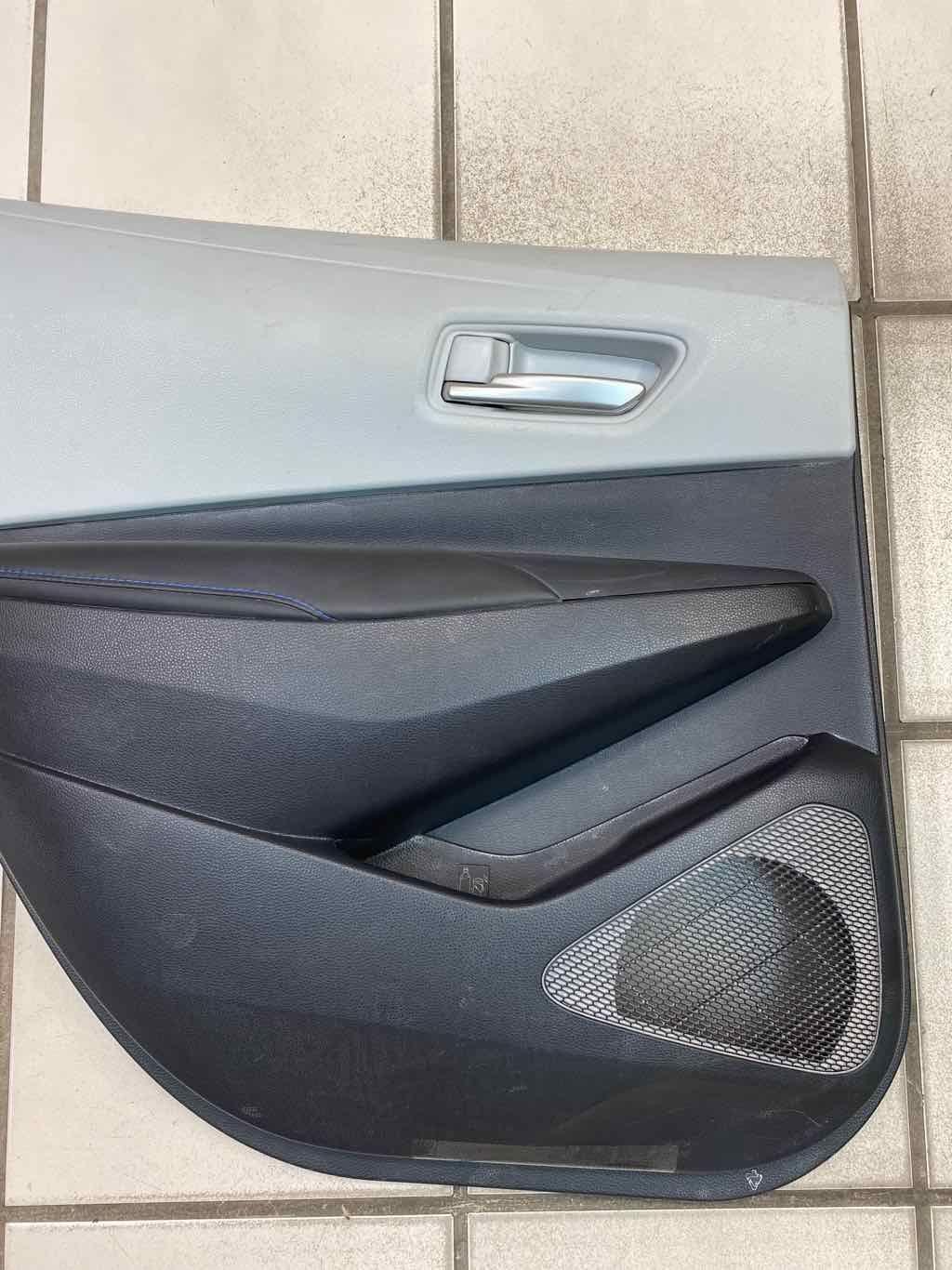 2022 TOYOTA COROLLA DOOR PANEL TRIM REAR LEFT SIDE GRAY BLUE OEM