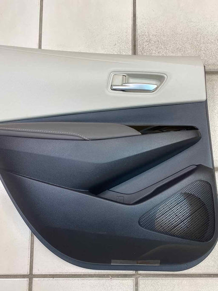 2020 TOYOTA COROLLA REAR LEFT DOOR TRIM PANEL BLACK/SHELL LEATHER 6764002W90C6