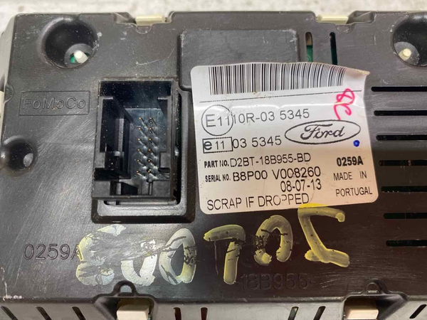 Ford Fiesta radio am fm 14 17 radio display screen 3.5" assy OEM D2BT18B955BD
