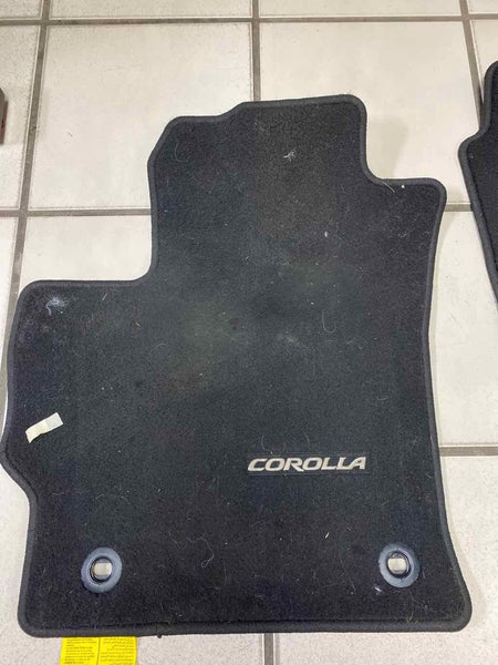 2020 TOYOTA COROLLA COMPLETE SET OF 4 FLOOR MATS ASSY BLACK OEM