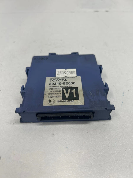 2019 TOYOTA HIGHLANDER CLEARANCE WARNING CONTROL MODULE UNIT ASSY