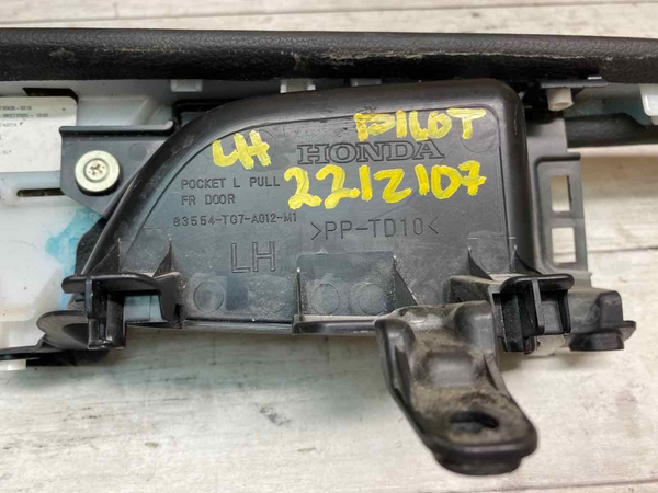 2021 HONDA PILOT PANEL DE MOLDURA LATERAL DELANTERO IZQUIERDO SOLO APOYABRAZOS OEM 83554TG7A01 LH