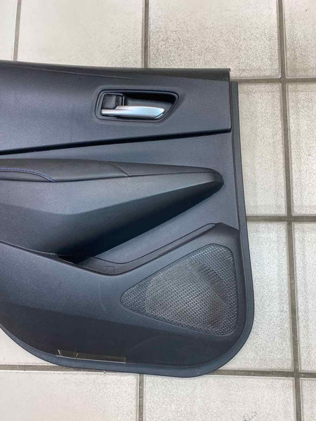 2020 2022 TOYOTA COROLLA DOOR PANEL TRIM REAR LEFT SIDE BLACK/BLUE OEM 676400Z190C3