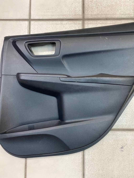 16 17 TOYOTA CAMRY REAR RIGHT DOOR TRIM PANEL OEM BLACK 6763006F62C6