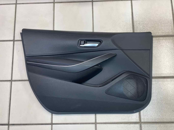 Toyota Corolla door panel trim 20 22 front left leather black/blue 676200Z490C3