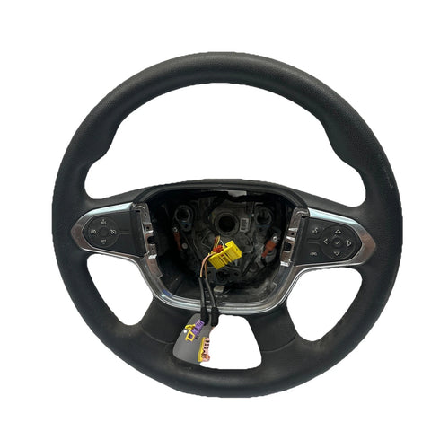 2018 TO 2021 CHEVROLET TRAVERSE STEERING WHEEL LEATHER BLACK ASSY OEM 84439177