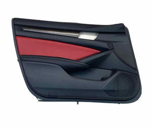 2019 2021 HONDA ACCORD LH FRONT LEFT DOOR TRIM PANEL BLACK/RED OEM