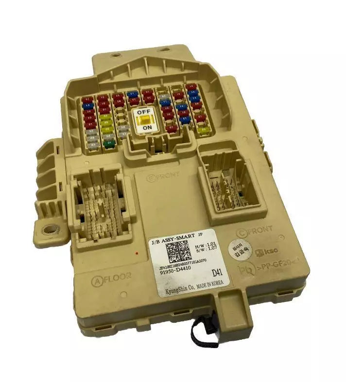16 17 18 KIA OPTIMA CAJA DE CONEXIONES INTERIOR FUSIBLE RELÉ BLOQUE CAJA CONJUNTO OEM 91950D4410